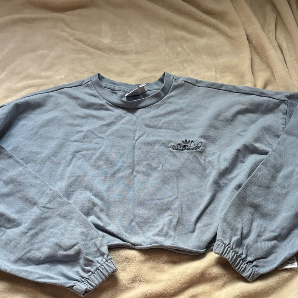 Adidas Cropped Long Sleeve Top
